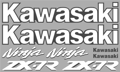 Kawasaki ZX-7R 2000 Style Full Decal Set
